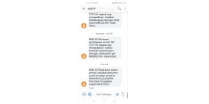 Bank Islam Malaysia - fake notice from bank islam to 019-9801078