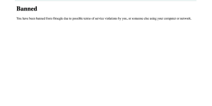 Omegle - I was permanently banned for some reason