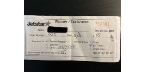 Jetstar Airways - Charged for excess baggage when I had pre-purchased baggage upon booking