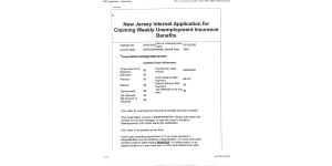 The New Jersey Department of Labor and Workforce Development - Unemployment compensation 6/2/20