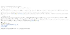 FloryDay - Company does not refund money on legitimate returns
