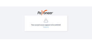 Payoneer - Restricted payoneer