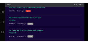 LuckyLand Slots - Failure to finish cash out, of 135,600.00 usd, after cashing out 34,600 over a months span