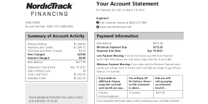 NordicTrack - Bike I ordered and then cancelled.