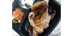 Boston Market - Vegetables, roasted chicken