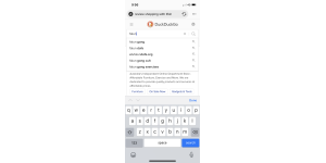 DuckDuckGo - When searching on duck duck go
