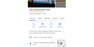 Dairy Queen - A staff member and cold poutine
