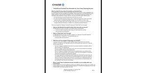 JPMorgan Chase - Account protection changes