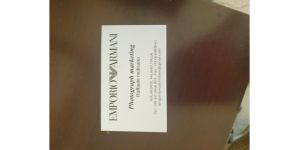 Armani - Beware for Raffaela Molisano - photograph marketing in Emporio Armani