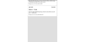 Qatar Airways - Cancelling flight ticket