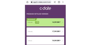C-Date - Price misleading