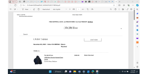 Saks Fifth Avenue - Saks approved return and refund and three weeks later send back damaged order that I was delivered to me 