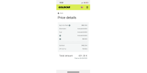GoldCar Rental - Key'n'go prepaid car rental was refused 