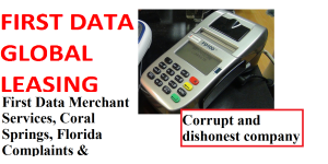 First Data - money extortion