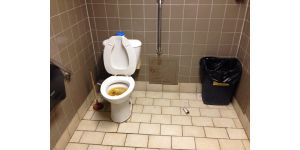 Canadian Tire - filthy public washroom