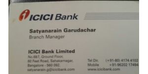 ICICI Bank - icici bank - big disaster — icici bank bangalore gave fake debit card-fake ac number, invalid user id-robbed 500 us$- nre account