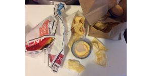 Taco Bell - weird plastic taste