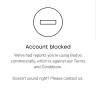 Badoo - blocked account
