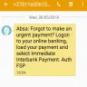 ABSA Bank - suspected fake calls and sms