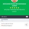 Grabcar Malaysia - impolite grabcar driver named mohamad rodzi bin mohamad sukeri