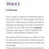 Yahoo! - unauthorized login