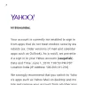 Yahoo! - unauthorized login