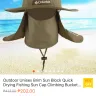 Shopee - outdoor unisex brim sunblock quick drying fishing sun cap climbing bucket...