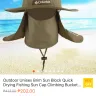 Shopee - outdoor unisex brim sunblock quick drying fishing sun cap climbing bucket... - Photo 7
