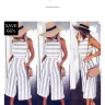 Milk and Choco - striped summer jumpsuit