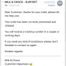 Milk and Choco - refund, emails and refund requests ignored!