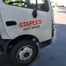 Staples - delivery driver in a fire lane.