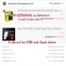 Shopee - defective kingston 124 gb usb & 2tb toshiba hard drive