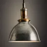 BeautifulHalo - industrial hanging pendant light dome shade in old silver item code:# hl44242