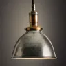 BeautifulHalo - industrial hanging pendant light dome shade in old silver item code:# hl44242 - Photo 1