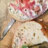 Panera Bread - tuna salad sandwich on bagel
