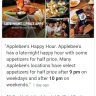 Applebee's - half off appetizers - Photo 1