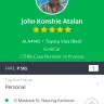 Grab - unprofessional and reckless grabcar driver: john koshnie catalan with plate # ala4140 toyota vios