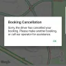 Grab - driver's cancellation of booking