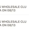 BJ's Wholesale Club - unauthorized charges