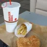 Burger King - store cleanliness - flies on food