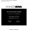 Fashion Nova - order refund