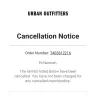 Urban Outfitters - cancelled my order - Photo 1