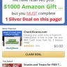 Reward Zone USA - $1000 amazon gift card