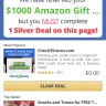 Reward Zone USA - $1000 amazon gift card - Photo 1