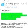 Wipro - about hr negligence - Photo 1