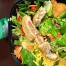 Whataburger - garden salad with breaded chicken