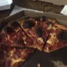 Round Table Pizza - burnt pizza