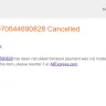 AliExpress - product being cancelled