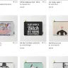 Society6 - products with words. zipper bags