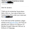 Toyota - 2011 camry visor problem